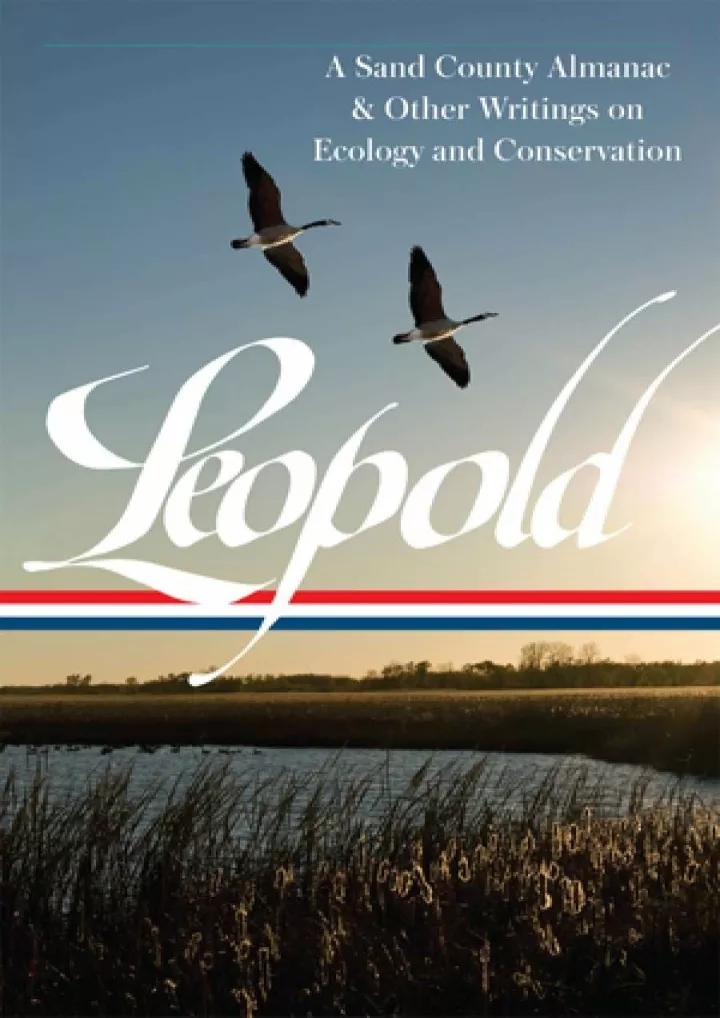 pdf read online aldo leopold a sand county