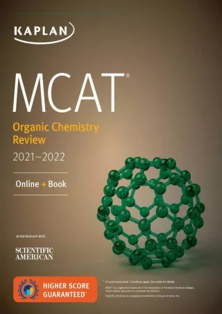 READ [PDF]  MCAT Organic Chemistry Review 2021-2022 (Kaplan Test Prep)