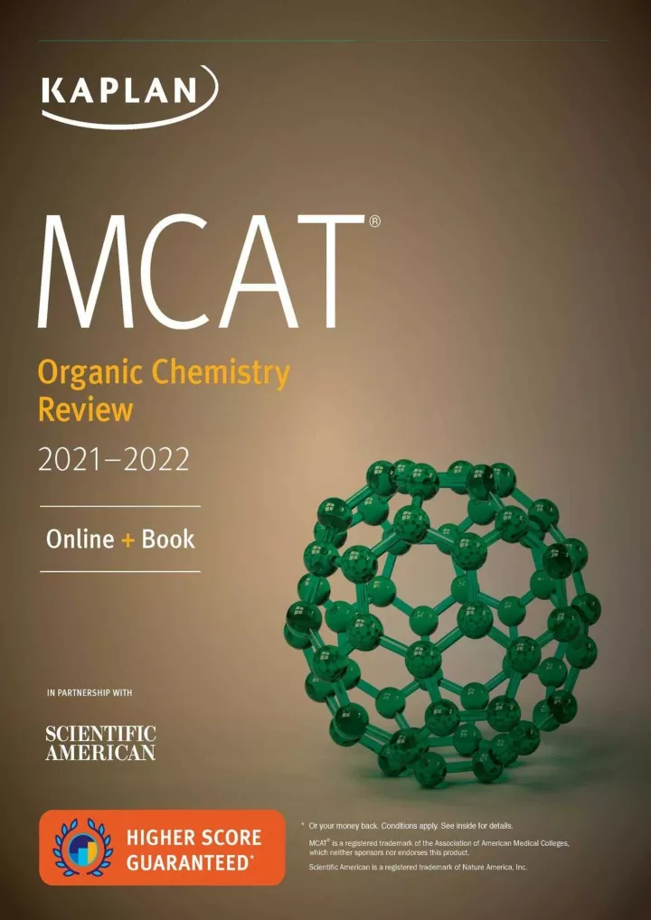 read pdf mcat organic chemistry review 2021 2022