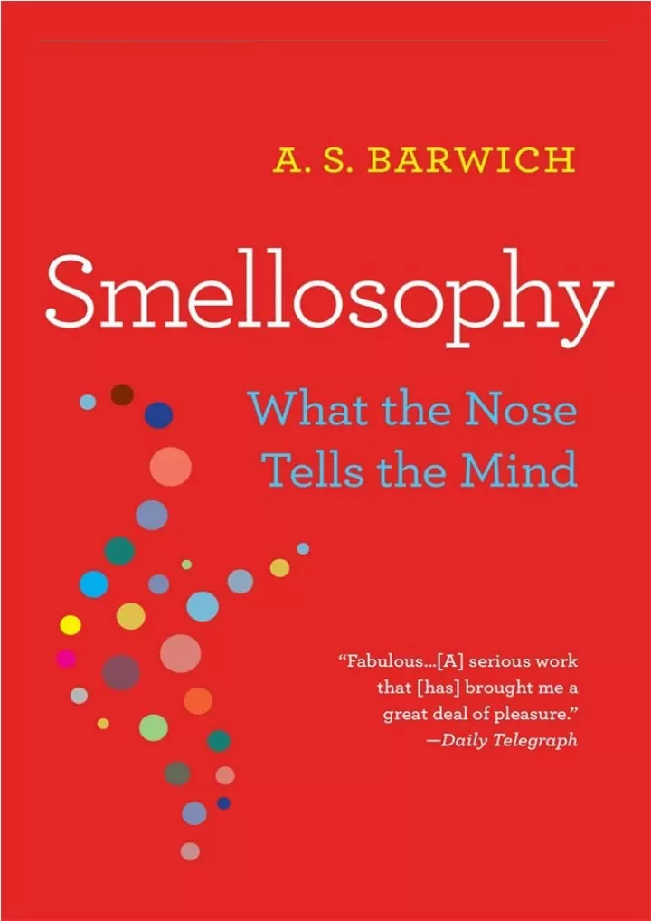 download book pdf smellosophy what the nose tells