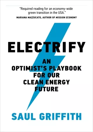 Download Book [PDF]  Electrify: An Optimist’s Playbook for Our Clean Energy Futu