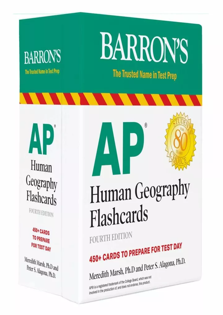 pdf download ap human geography flashcards barron