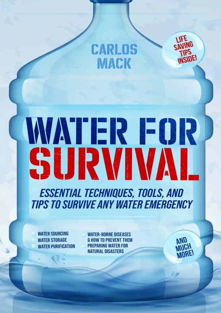 pdf water for survival essential techniques tools