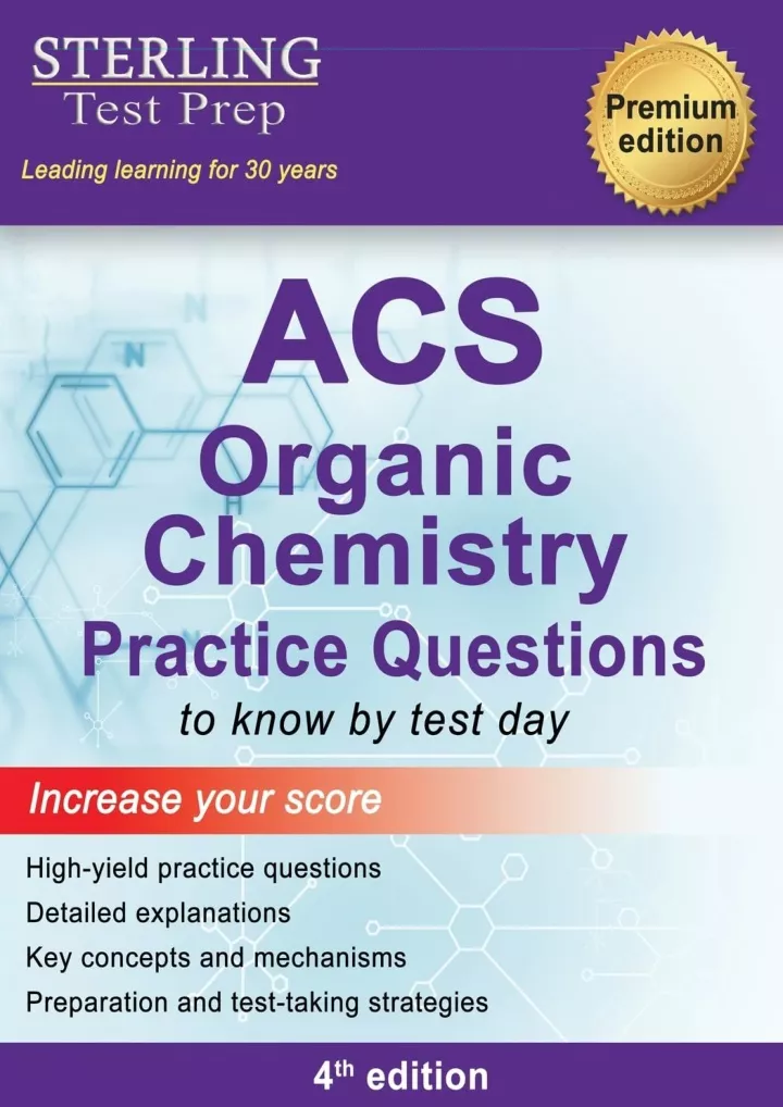 PPT PDF_ ACS Organic Chemistry ACS Examination in Organic Chemistry