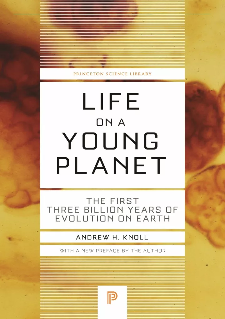 pdf download life on a young planet the first