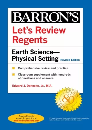 Download Book [PDF]  Let's Review Regents: Earth Science--Physical Setting Revis