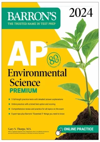 PDF/READ  AP Environmental Science Premium, 2024: 5 Practice Tests   Comprehensi