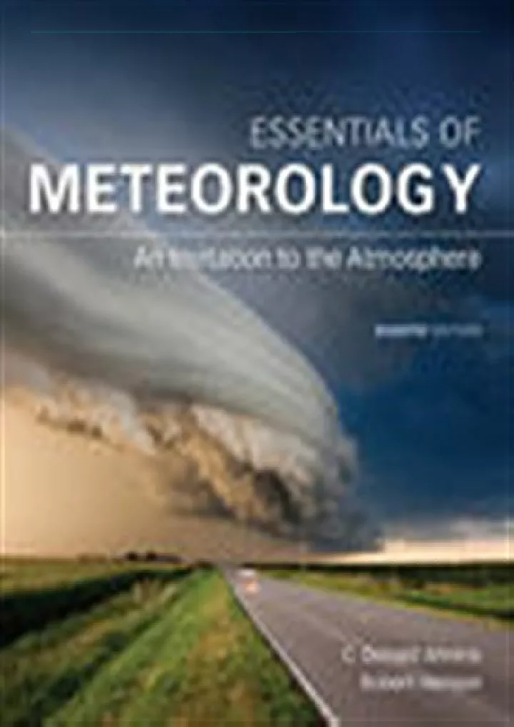 pdf download essentials of meteorology