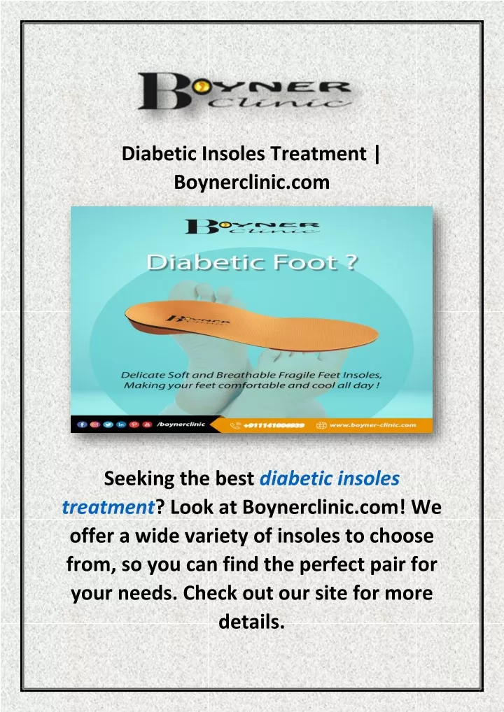 diabetic insoles treatment boynerclinic com