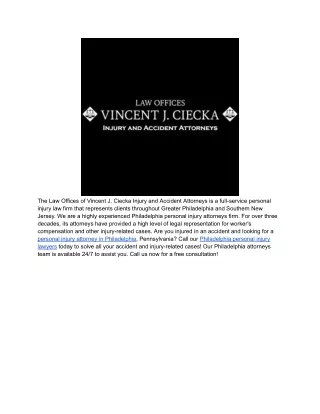 Law Offices of Vincent J. Ciecka Injury and Accident Attorneys