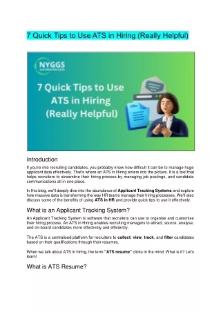 7 quick tips to use ats in hiring really helpful