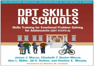 EPUB READ DBT Skills in Schools: Skills Training for Emotional Problem Solving f