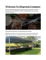 Hog roast hire - slide 1