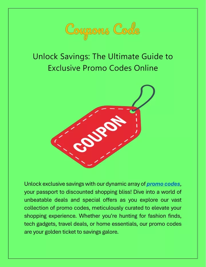 unlock savings the ultimate guide to exclusive