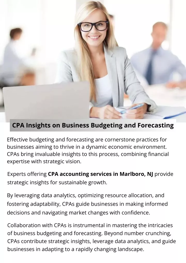 cpa insights on business budgeting and forecasting