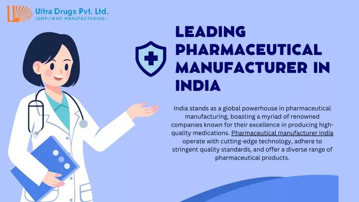 leading pharmaceutical manufacturer in india