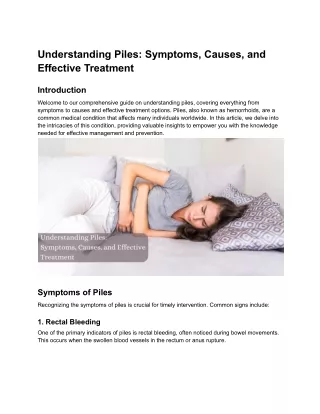 Understanding Piles_ Symptoms, Causes, and Effective Treatment