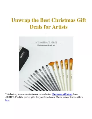 Christmas Gift Deals