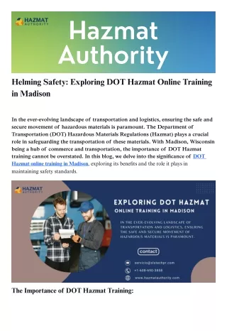 hazmat authority