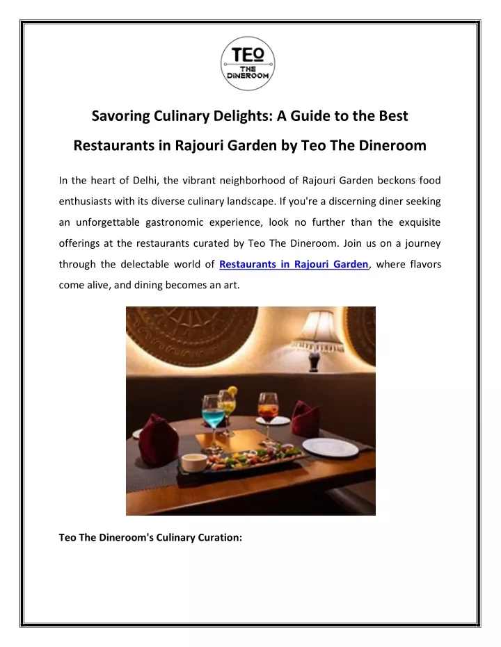 savoring culinary delights a guide to the best