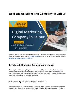 Best Digital Marketing Company in Jaipur