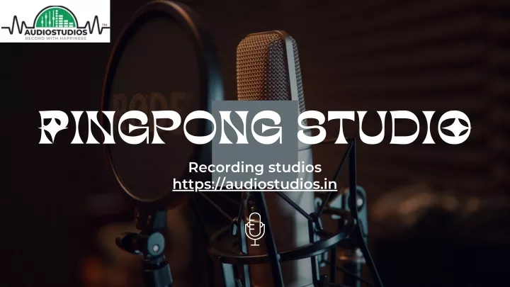 pingpong studio recording studios https