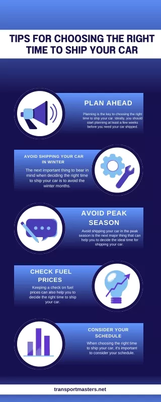 Tips For Choosing The Right Time To Ship Your Car
