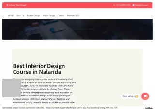 Interior design course in Nalanda