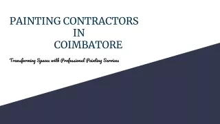 painting contractors in coimbatore