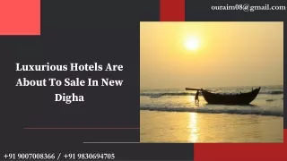 Luxurious Hotels Are About To Sale In New Digha