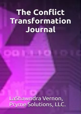 get [PDF] Download The Conflict Transformation Journal