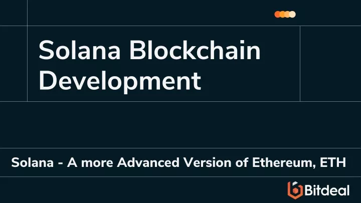 solana blockchain development