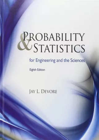 PDF/READ Probability and Statistics for Engineering and the Sciences
