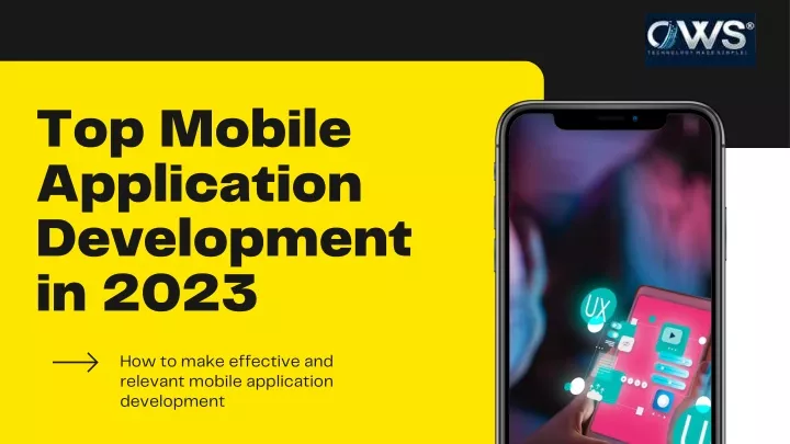 top mobile application development in 2023