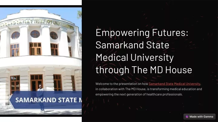 empowering futures samarkand state medical