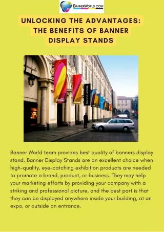 Unlocking the Advantages The Benefits of Banner Display Stands