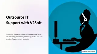 Outsource IT Support with V2Soft