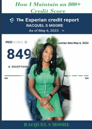 [PDF READ ONLINE] How I Maintain an 800  Credit Score