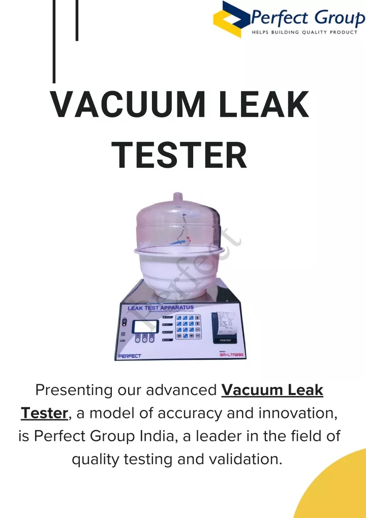 vacuum leak tester