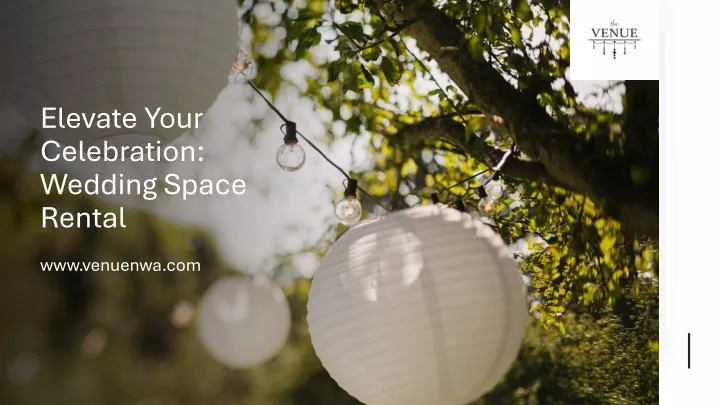elevate your celebration wedding space rental