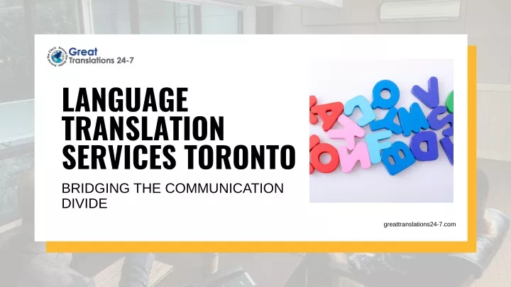 language translation services toronto