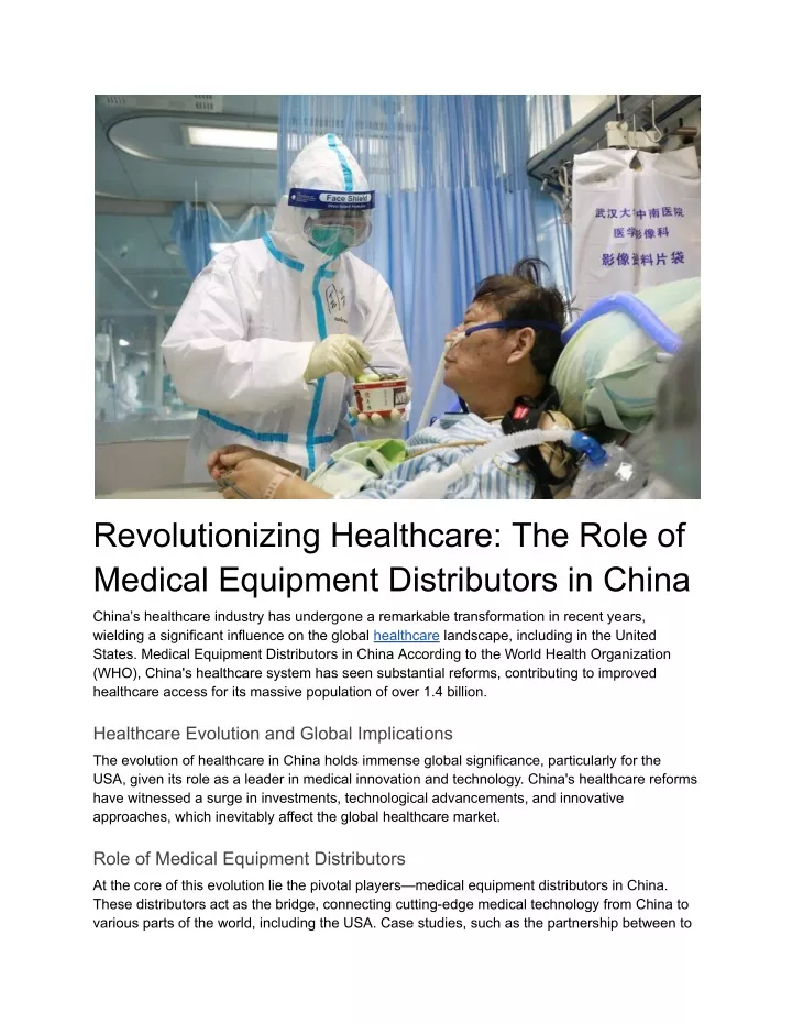 revolutionizing healthcare the role of medical