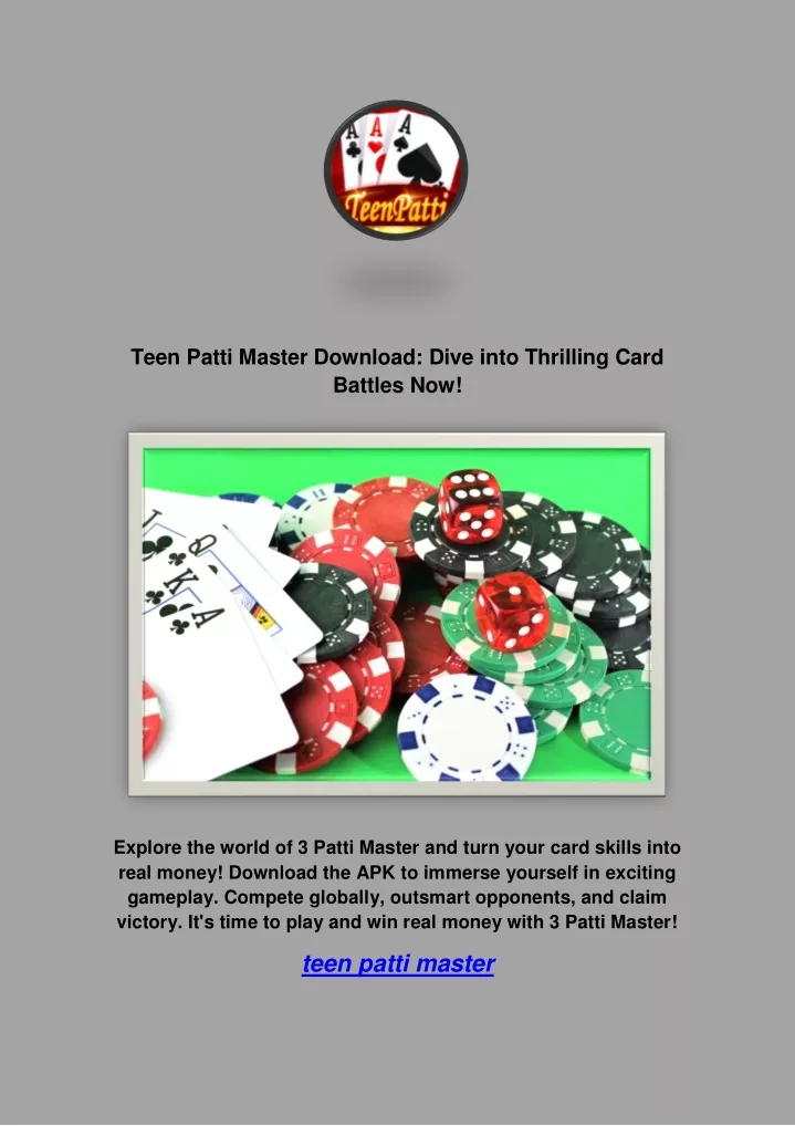 teen patti master download dive into thrilling