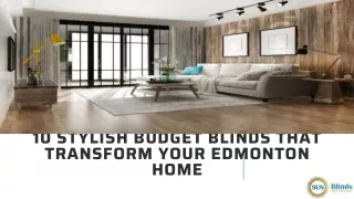 10 Stylish Budget Blinds That Transform Your Edmonton Home