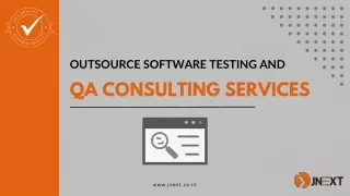 Outsource Software Testing And QA Consulting Services