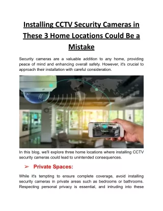 Installing CCTV Security Cameras in These 3 Home Locations Could Be a Mistake