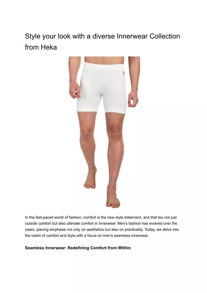 style your look with a diverse innerwear