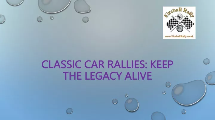 classic car rallies keep classic car rallies keep