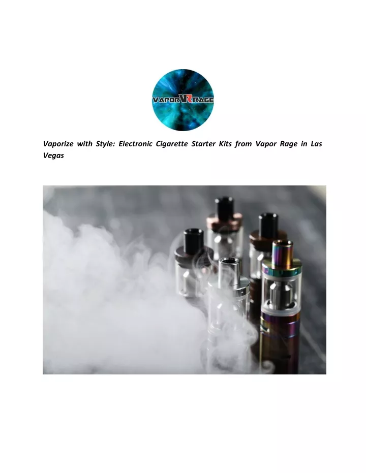 vaporize with style electronic cigarette starter