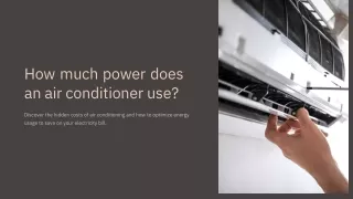 How much power does an air conditioner use?